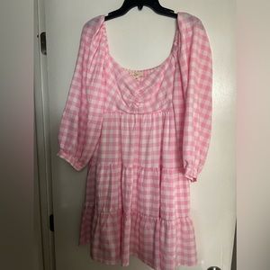 Size large pink gingham dress! Excellent used condition. Worn once.